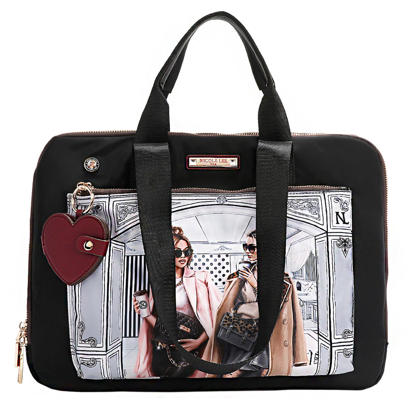 NYLON HEART LAPTOP BAG