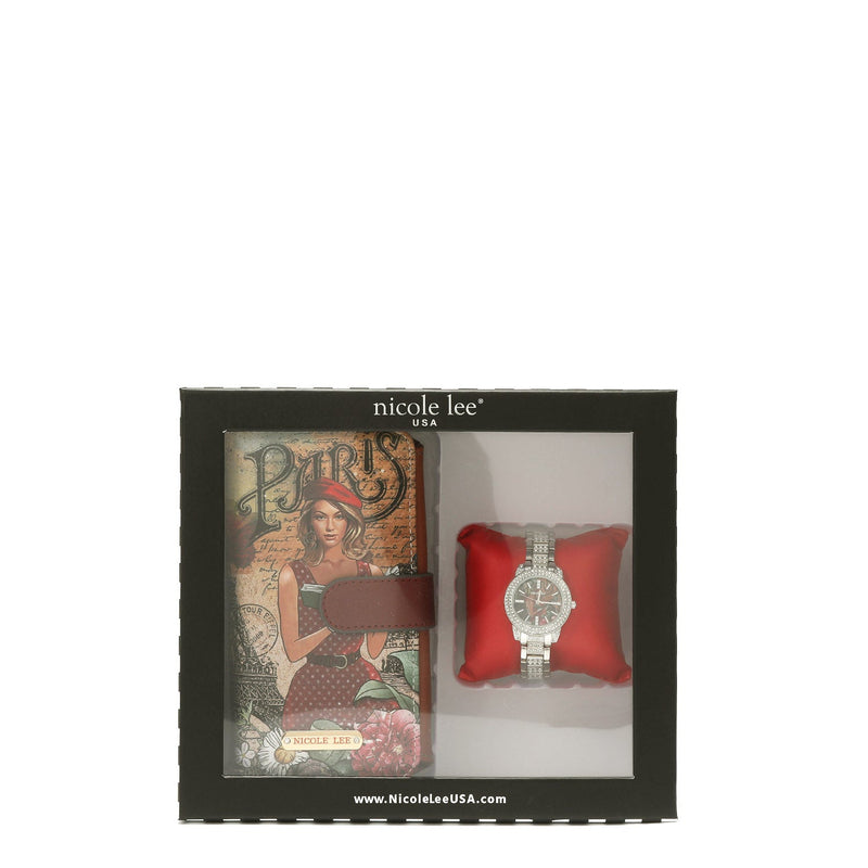 Conjunto de accesorios de 2 piezas (reloj, funda para teléfono, cartera cruzada) 