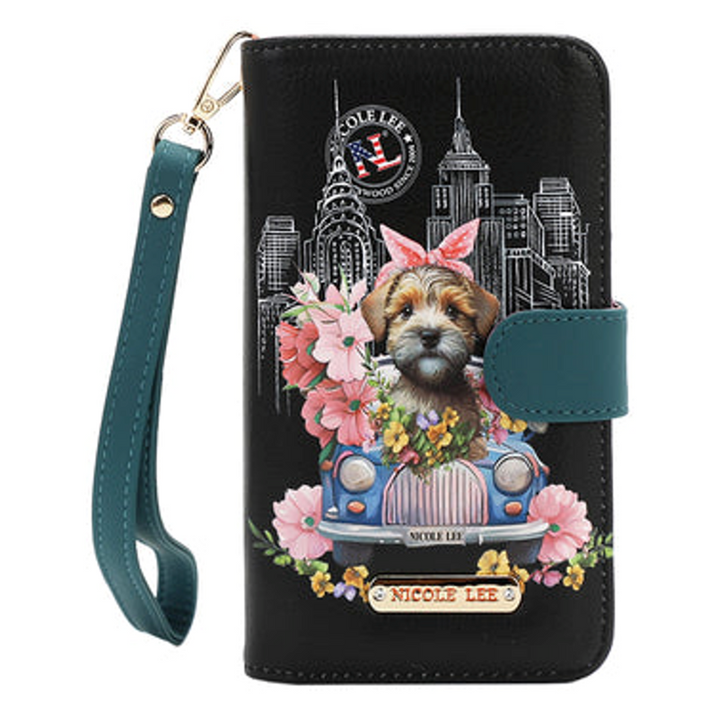 NL SIGNATURE PHONE CASE AND WALLET WRISTLET