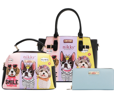 BEST BUDDIES 3 PIECE SET (SATCHEL, CROSSBODY, WALLET)