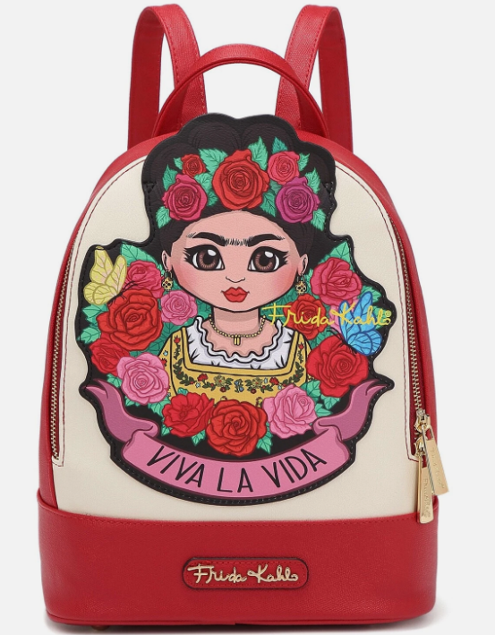 Frida Kahlo Red Backpack