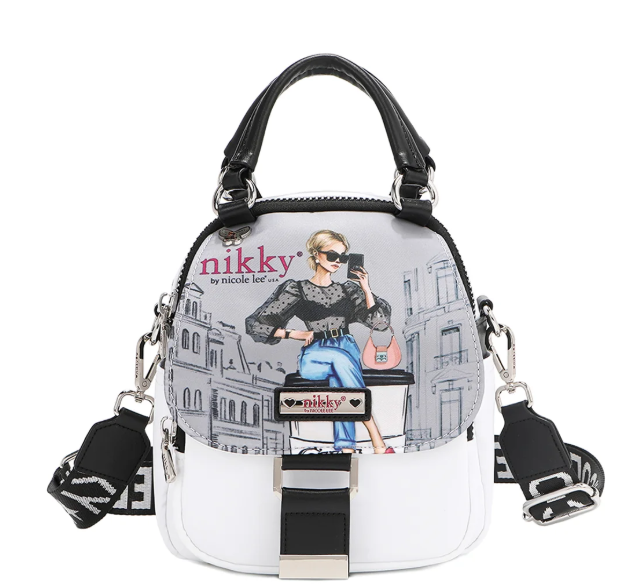 Nylon Convertible Handbag/Backpack Urban Coffee Dream