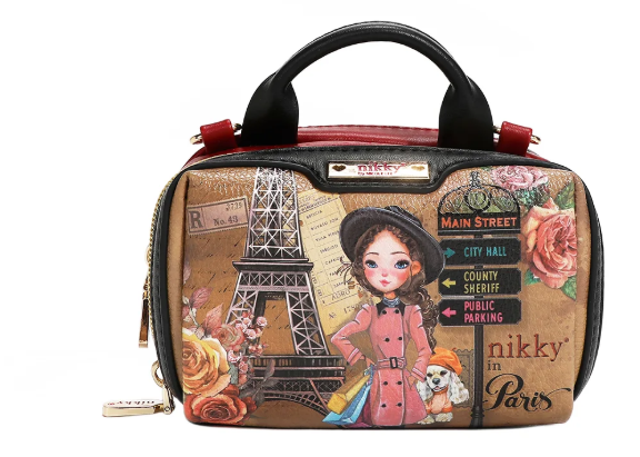 Mini Boston Double Zip Crossbody Emily Goes to Paris