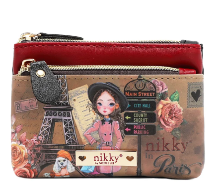 Mini Zip Pouch Coinpurse Emily Goes to Paris