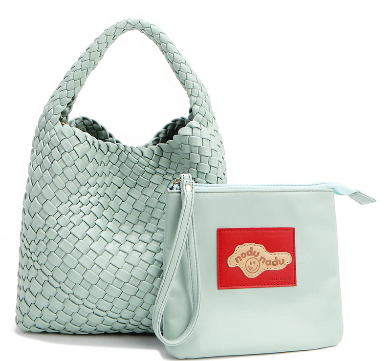 Juni Bag with Pouch Dusty Blue Nodu Nadu