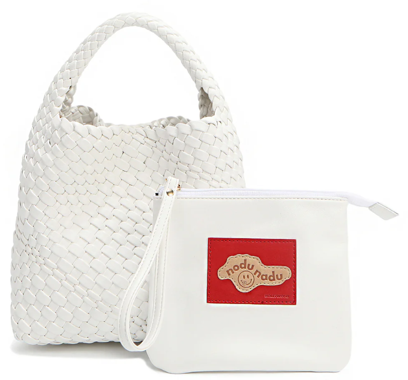 Juni bag With Pouch White Nodu Nadu