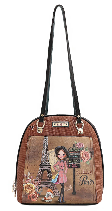 Multifunctional Backpack/Shoulder Bag Emily Goes to Paris
