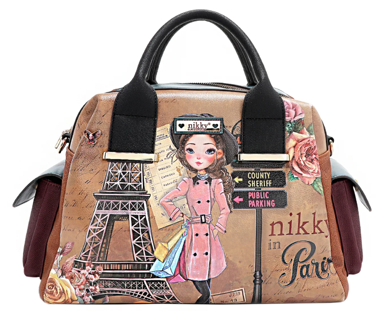 Emily Goes to Paris Boston Bag