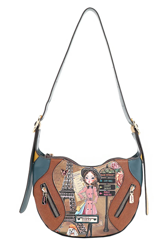 Emily Goes to Paris Saddle Bag