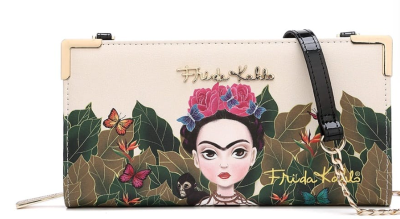 Frida Kahlo Flower Wristlet Wallet