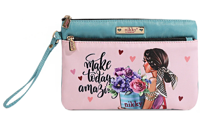 Cosmetic Zipper Pouch Flowers Day