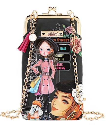 Nikky Makes Friends Kisslock Phone and Sunglass Purse