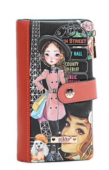 Bifold Zipper Wallet Nikky Makes Friends