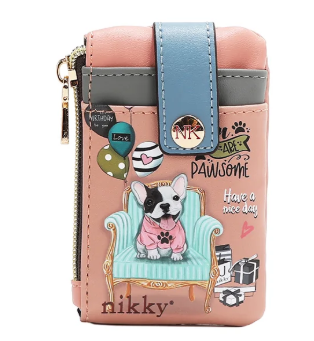 Mini Zip & Snap Button Card Holder