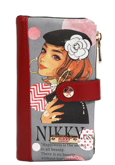 Bifold Zipper Wallet Ciega por ti