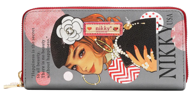 Nikky Double Zipper Wallet V.2 Ciega Por Ti