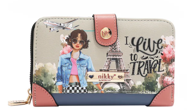 Compact Wallet I live to Travel