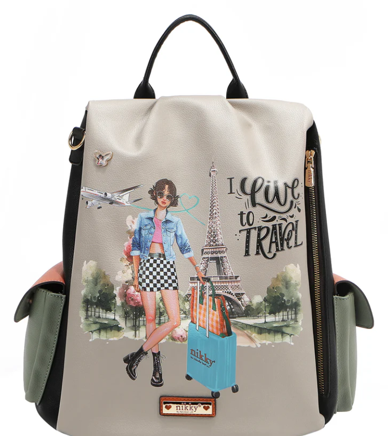 I live to Travel Backpack