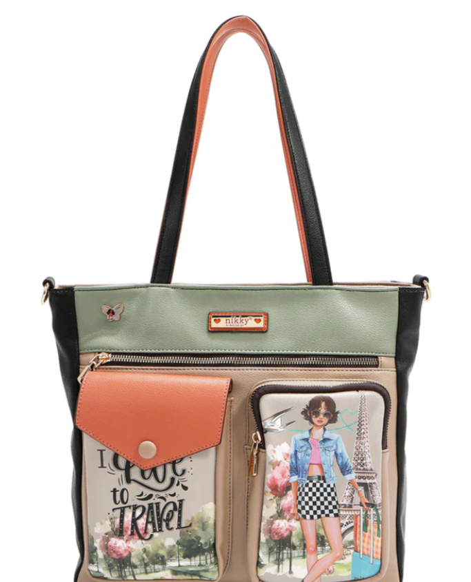 I live to Travel Tote Bag