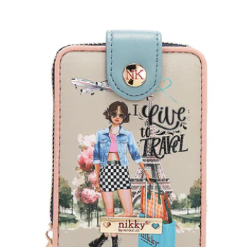 Nikky Compact Bifold Wallet I live to Travel