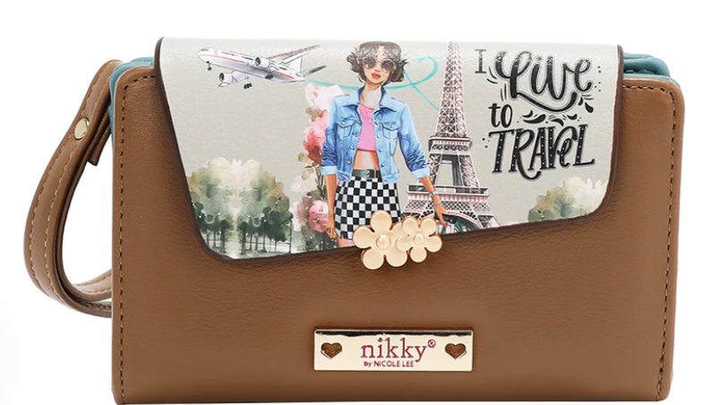 Nikky Small Bifold Wallet I live to Travel