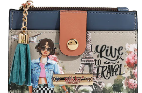 Zip Cardholder I live to Travel