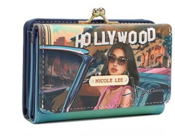 Small Agustina Trifold Wallet Hollywood Drive