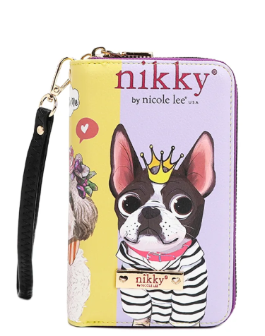 Nikky Medium Double Zipper Wallet Best Buddies