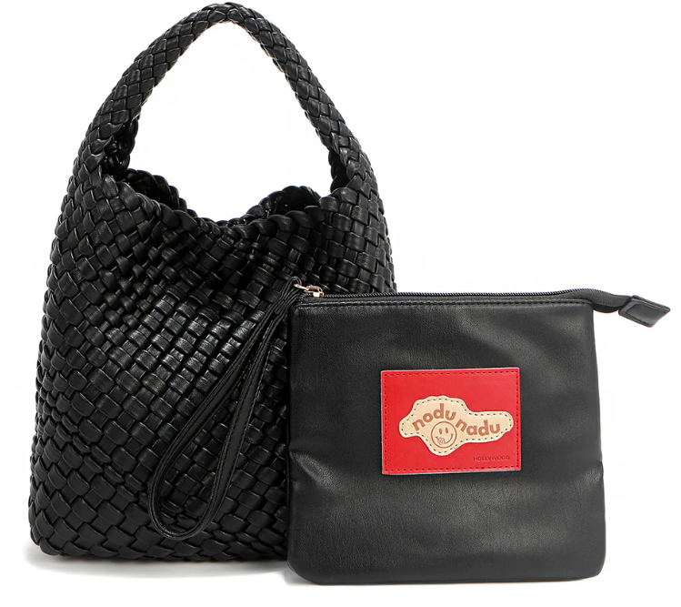 Juni Bag with Pouch Black Nodu Nadu