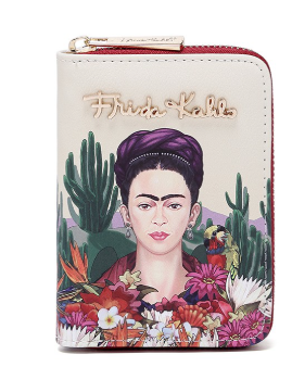 Frida Kahlo Collection Small Wallet White