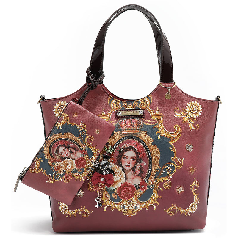 THE QUEEN TOTE WITH WRISTLET